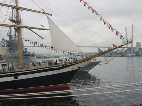 Tall Ship Pallada Vladivostok Navy Day