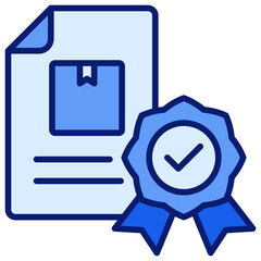 Quality Icon Blue Color Icon