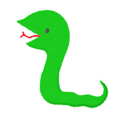 年賀状素材(へび)