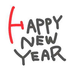 年賀状文字(HAPPYNEWYEAR)
