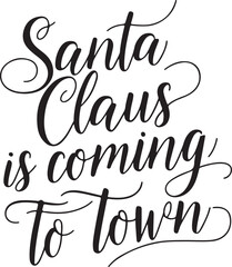 santa claus typography t shirt