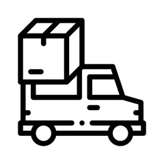 Delivery Van line icon