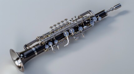 Obraz premium Elegant Horn on Clean Background for Music Themes