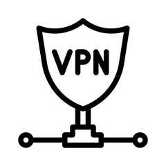 VPN Connection line icon