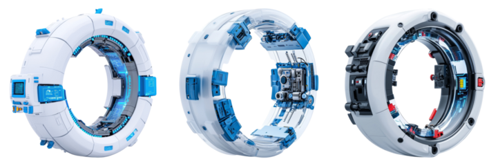 Futuristic Circular Technology Design Concept