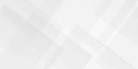 White and gray overlap triangle geometric technology pattern. minimal rectangle randomly arranged white lines transparent background layers overlapping presentation design.