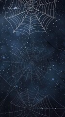 Realistic halloween spider webs collection, Halloween elements, Happy Halloween