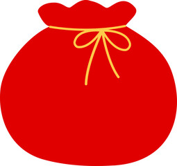 Chinese New Year Money Pocket Vector.
Red Gold Money Bag For Chinese New Year Decorations Vector.
Chinese new year red lucky bag Vector  and Transparent Background .