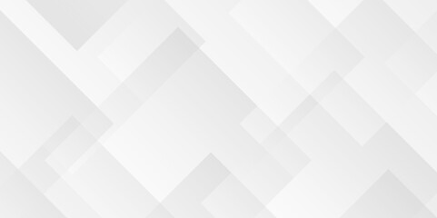 White and gray overlap triangle geometric technology pattern. minimal rectangle randomly arranged white lines transparent background layers overlapping presentation design.