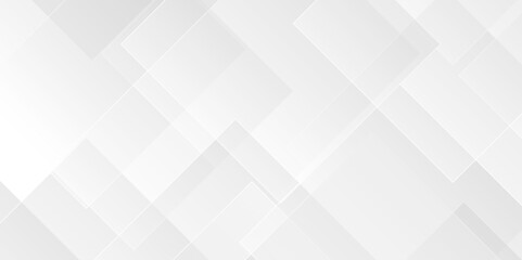White and gray overlap triangle geometric technology pattern. minimal rectangle randomly arranged white lines transparent background layers overlapping presentation design.