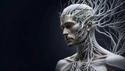 Parasitic Relationship Concept - Visualization of human figures prone to parasitic diseases.