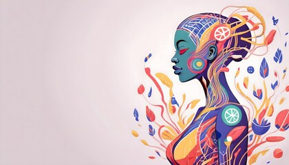 Parasitic Relationship Concept - Visualization of human figures prone to parasitic diseases.