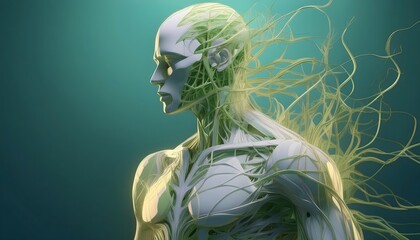 Parasitic Relationship Concept - Visualization of human figures prone to parasitic diseases.