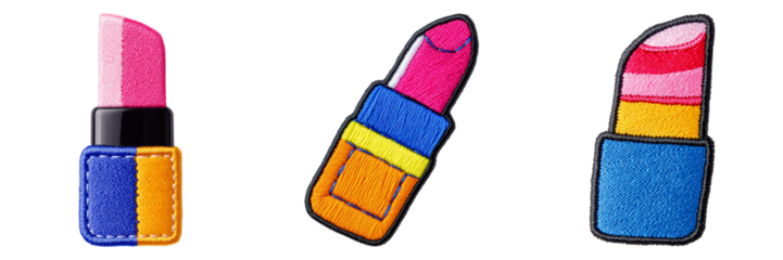 Colorful Lipstick Patches for Fashion Accessories