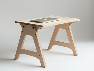 Portable Study Table with Adjustable Legs: Perfect for Compact Spaces