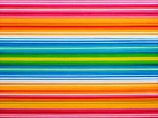 Vibrant, horizontal stripes of bright pink, blue, yellow, green, and orange colors form a dynamic, multi-colored band