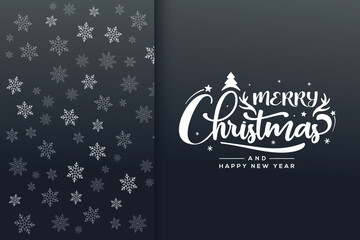 christmas greeting card with christmas tree