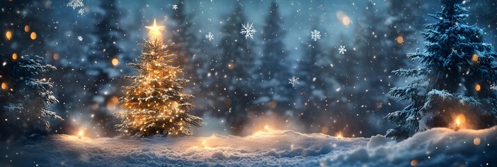 Christmas, celebrate, festive, snowflake, dining, friendship, snow, tradition. snow and snowflake fallen every place of image, pine tree snow night
