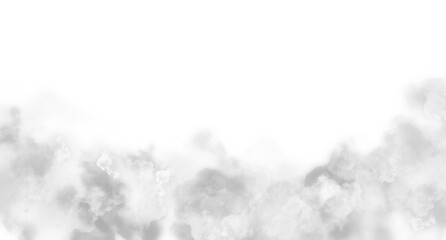 Thick Smoky White Effect isolated on transparent background