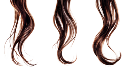 High-Quality PNG of brown hair Isolated on White Background – High Resolution
