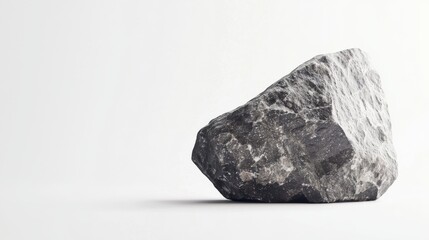 Simple stone object showcased against a pure white background for clear presentation. The clean white background contrasts perfectly with the natural stone texture.