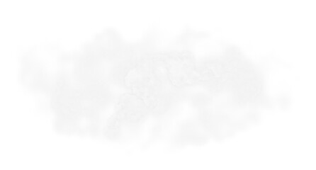 Thick White Smoke Effect isolated on transparent background