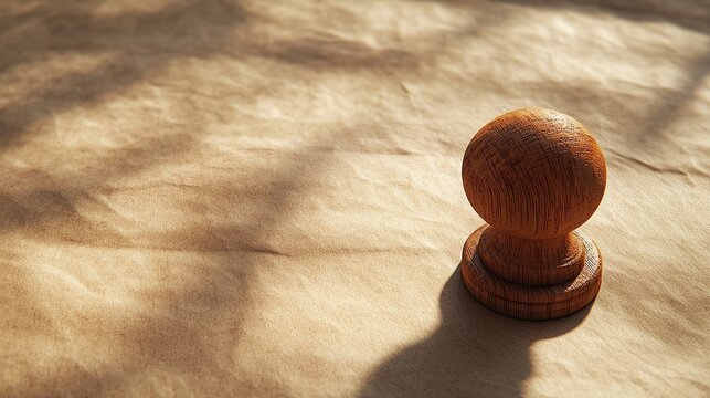 Wooden Stamp in Sunlight &ndash; Natural Aesthetic