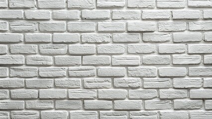 A textured white brick wall perfect for background design, interior decor, and various creative projects, adding a modern, rustic appeal to any space.