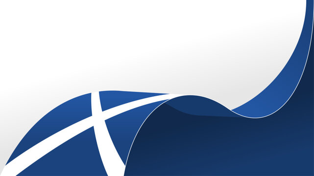 wavy scotland flag vector background with copy space for text. scotland national day