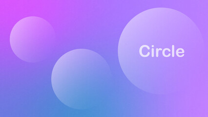 Bubbles abstract geometric on gradient background. Yellow pink blue and purple colour gradation. Graphic Business background hitech technology digital design illustration web template.