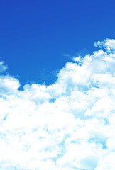 背景素材_青空と雲