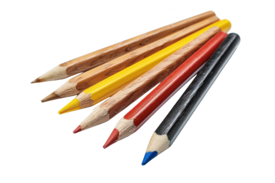 Transparent Wooden Pencils: A Close-Up Look at the Colorful Hues of Creativity