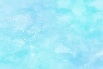 背景素材_水彩テクスチャ_水色