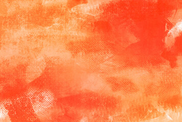 背景素材_水彩テクスチャ_オレンジ