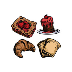 Cake sweet dessert collection