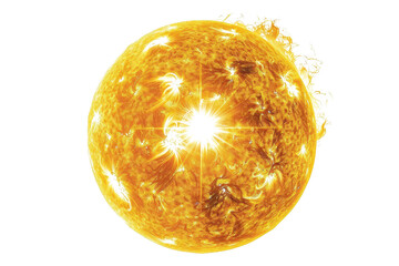 Transparent Solar Flare - A Celestial Spectacle of Burning Plasma