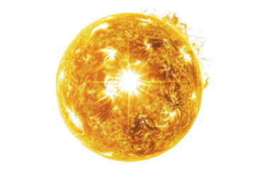 Transparent Solar Flare - A Celestial Spectacle of Burning Plasma
