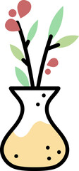 Plant in flowerpot line icon