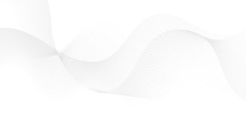 Vector wave digital white and gray blend futuristic technology flow tech transparent line stripe energy connection web music and sound, beautiful dynamic smooth space texture background.