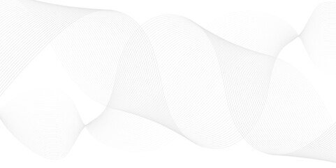 Vector wave digital white and gray blend futuristic technology flow tech transparent line stripe energy connection web music and sound, beautiful dynamic smooth space texture background.
