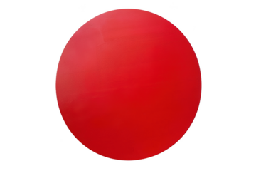 Transparent Red Circle - A Minimalist Visual Exploration of Shape and Color