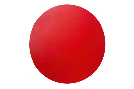 Transparent Red Circle - A Minimalist Visual Exploration of Shape and Color