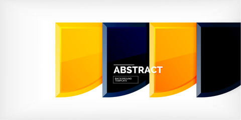 Fototapeta premium Glossy circles geometric background. Vector Illustration For Wallpaper, Banner, Background, Card, Book Illustration, landing page