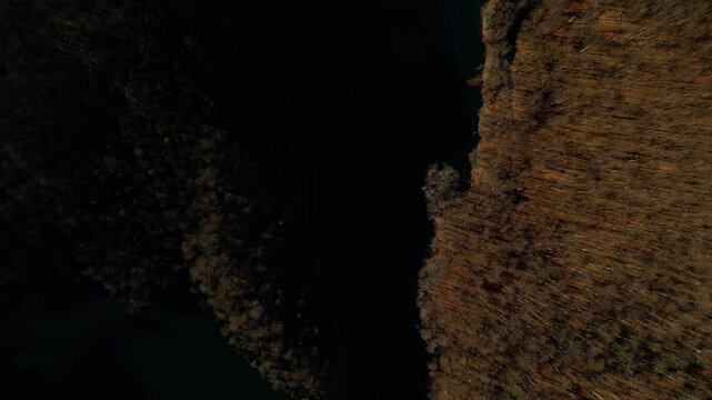 Aerial mountain footage