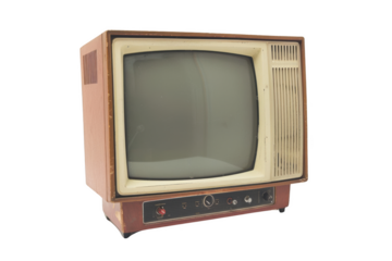 Vintage Television Set: A Transparent Window to the Past
