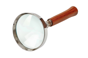 Magnifying Glass: Transparent Lens for Detailed Exploration