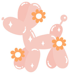 Cute Groovy Balloon Dog