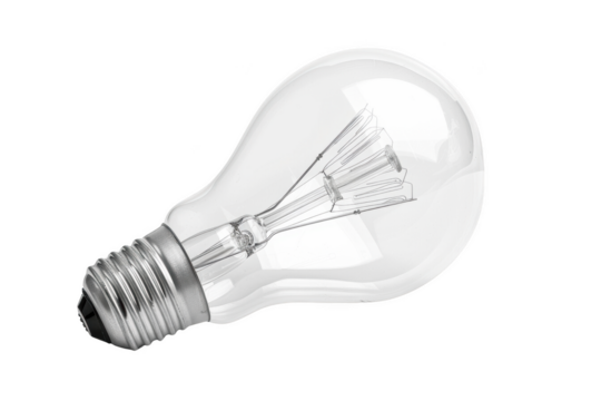 Transparent Light Bulb - A Symbol of Clarity and Innovation