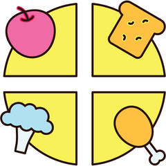 Balance Diet Sticker