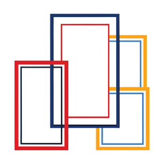 This vintage rectangular frame vector set includes elegant and intricate borders, perfect for adding a touch of timeless sophistication to invitations, certificates, and decorative projects.